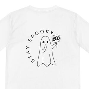 Teen Long Sleeve Halloween Athletic Shirt Stay Spooky Ghost Shirt For Fall